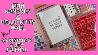 NEW! Erin Condren x Hello Kitty | A5 Kindness & Joy Coiled Journal | Hello Kitty Accessories | 2020