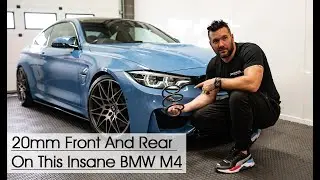 BMW M4 Gloss black body kit and -20mm Motech Stance springs | Motech Performance