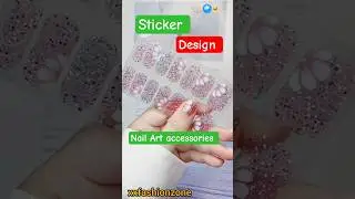 &ldquo;2 Min Party Nails ✨ Nail Art Sticker & Accessories Magic!&rdquo;🔥new invention style 452 #shorts