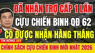 Cựu Chiến Binh Hưởng Trợ Cấp 1 Lần Theo QĐ 62 Có Được Nhận Hàng Tháng Không ?|#tintuc #cuuchienbinh