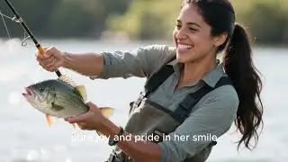 Beautiful Girls Catch Giant Fish in River | Traditional Fishing