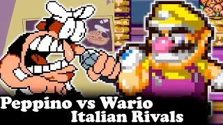 FNF | Unlikely Rivals - But Peppino vs Wario Playable - Vs Svloo guy | Mods/Hard/Gameplay |