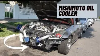 INSTALLING A MISHIMOTO OIL COOLER FOR MY 350Z!!