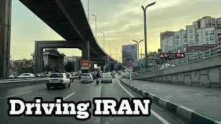 Driving in Luxury Neighborhood in North of Tehran to West | No Music, Just Real Life