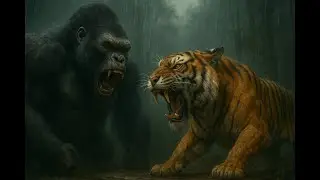 KING KONG VS TIGER - Kingkong VS Tiger Who Would Win || #monkey #3danimation #trend