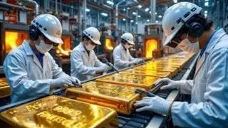 How Gold Is Turned Into Gold Bars 💰 | Industrial Process