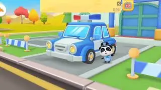 police man 🚓🚨//safe me go to help// panda little//police car//game//babybus