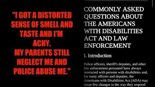 Even With Covid, The Autism Faker Andrew Ditch Was Still Making up CONFLICTS With POLICE AND PARENTS
