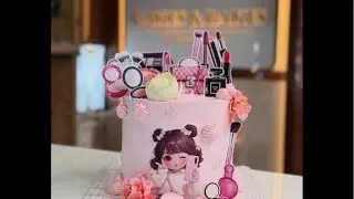 How to make makeup Cake  designing S.k cake master52 is live￼#trending #cake #viralvideo