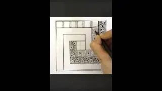 3D Square Mandala Art | Deep Steps Illusion Mandala Drawing, #shorts #drawing  #art