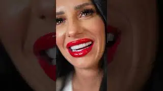 💄❤️ A White Smile, the Perfect Match for Red Lips! 💋😄