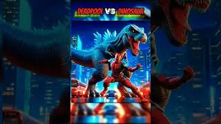Deadpool vs Dinosaur 💥 #viral #trending #youtubeshorts #shorts #deadpool #dinosaur #ytshorts
