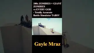 100x ZOMBIE + GIANT ZOMBIE vs EVERY GOD   Totally Accurate Battle Simulator TABS#shorts 9