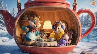 EP1:The Snow Hat on the Teapot Spout! | Cozy Winter Teapot Tea House | Winter Bedtime Story | 15 MIN
