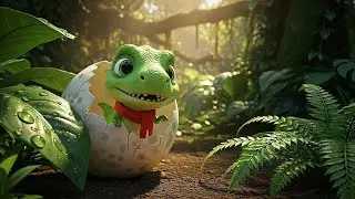 Tiny the Dinosaur Can't Roar? 🥚 A Cute Jungle Adventure Song