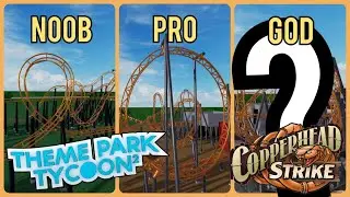 Noob vs Pro vs God (Copperhead strike) Theme Park Tycoon 2 Roblox