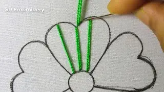 Modern Hand Embroidery Super Unique Decorative Needle Work Flower Design With Easy Sewing Tutorial