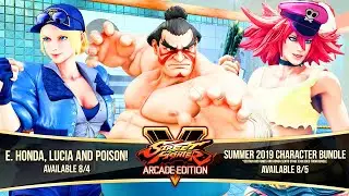 Street Fighter V: Arcade Edition &ndash; E. Honda, Lucia, And Poison Gameplay Reveal Trailer