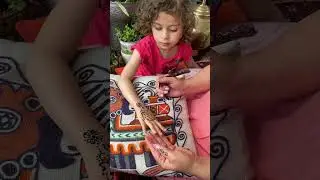 A beautiful henna design for kids