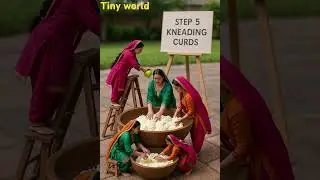 Tiny Punjabi Women Make Giant ras Malai! 🍮💫 #RasMalai #MiniatureCooking #Shorts#ai #food #viral