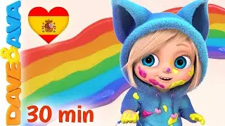 🍭 Ava, Ava – Sí, Mamá y Más Canciones Infantiles | Familia Dedo Colores | Dave and Ava en Español 🍭
