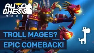 TROLL MAGE HEX MASTERS?! Dota Auto Chess EPIC Mid Game Transition COMEBACK!