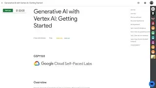 Generative AI with Vertex AI Getting Started GSP1150
