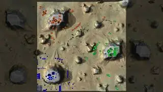 Beyond All Reason - Dotwars - 3 way FFA Desert Triad