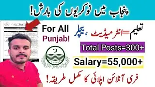 Punjab ma Jobs Ki Barish|Environmental Jobs Punjab|How to apply Online|Latest jobs
