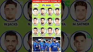Mumbai Indians Full Squad IPL 2026 🔵 | MI Full Team 2026 | Rohit, SKY, Bumrah Ready Again!