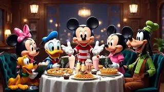 A Special Dinner Night with Mickey Mouse and Friends | Fun Kids Poem