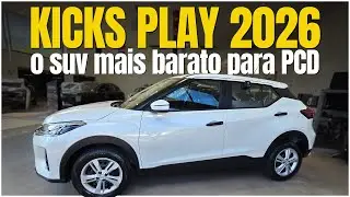 SUV PCD MAIS BARATO DO BRASIL! NISSAN KICKS PLAY 2026