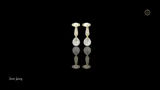 Gold and Diamond Hoop Earrings#usa#ivevarluxury #Viral#Trending#FYP#Viral#Viralvideo#Earrings