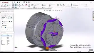 SolidCAM Mill Turn with C axis movement