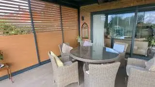 Louvred Pergola Roof &ndash; Luxury Outdoor Living & Shading | Radiant Blinds UK