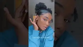 They said my natural hair is boring so I did this 👀 #shorts #shortsfeed #naturalhair