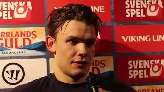 251121 Intervju med Arvid Costmar, efter matchen mot Almtuna