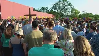 President Trump tours Texas flood sites