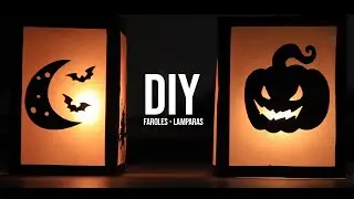DIY Lamparas o Faroles de papel para Halloween