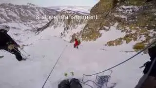 Exum Mountain Guides, AAI Level II Training, Skiing the Tetons
