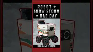Robot Delivery vs Snowstorm Didn&rsquo;t Go Well | Russia | Current Events | Not Politics | Culture