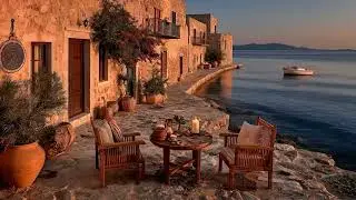 Italian Vibes & Mediterranean Music &ndash; 1 Hour Sunset Caf&eacute; by the Sea | Scenic Coastal Village Escape