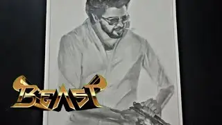 Drawing Thalapathy / Beast Movie / Second look / Christy arts #christy_arts
