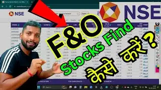 f&o stock kaise nikale How to find & Download F&O stocks list in nse? | F&O  (Hindi)
