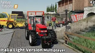 Making Wcs Silage From Barley, Feeding Cows & Chickens│Italia Light Version│FS 19│Timelapse#02