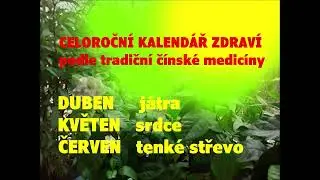 Celoročn&iacute; kalend&aacute;ř zdrav&iacute; podle tradičn&iacute; č&iacute;nsk&eacute; medic&iacute;ny. Duben, květen, červen.