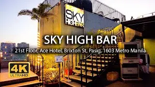 [4K] Sky High Roofdeck/Rooftop Bar | Pasig City | CITYSCAPE VIEW | Island Times