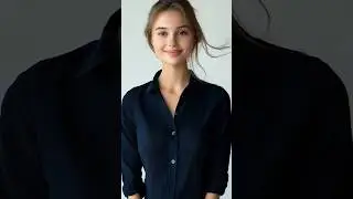 Chic Navy Button-Up Shirt Spotlight #fashion #elegance #navyshirt