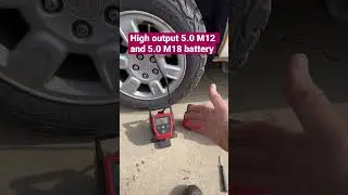 Инфлятор Milwaukee M12 против инфлятора M18