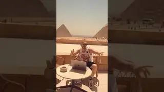 HUGEL AT PYRAMIDES 🇪🇬🔥#shorts #recommended